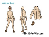 Jacket and shoes Jacket and shoes